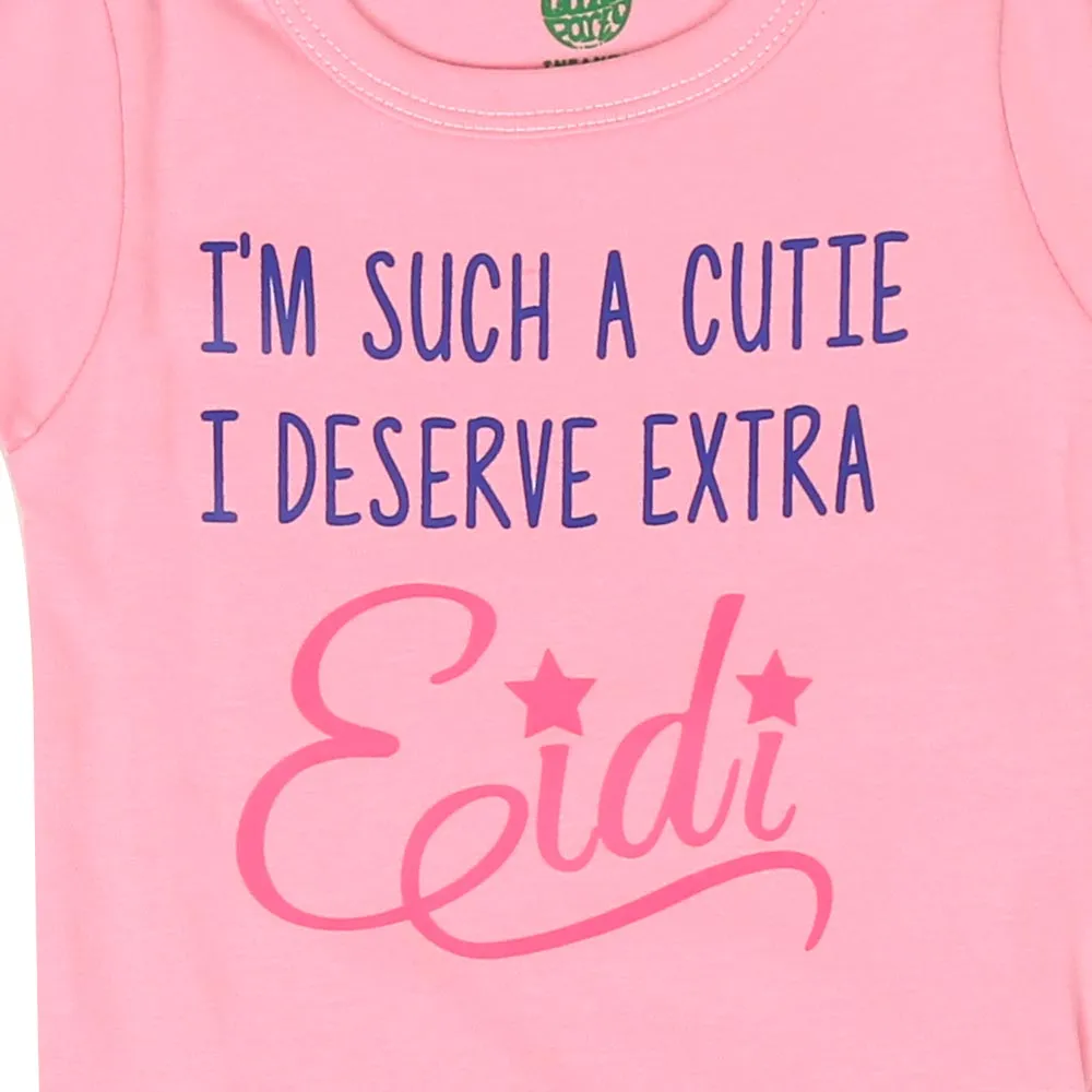 Infant Basic Romper Unisex Extra Eidi - Pink A Boo | Bachaa Party Baby Clothes Rompers