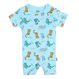 Infant Boys Knitted Romper Hello Tiger - Quiet T | Bachaa Party Baby Clothes Rompers