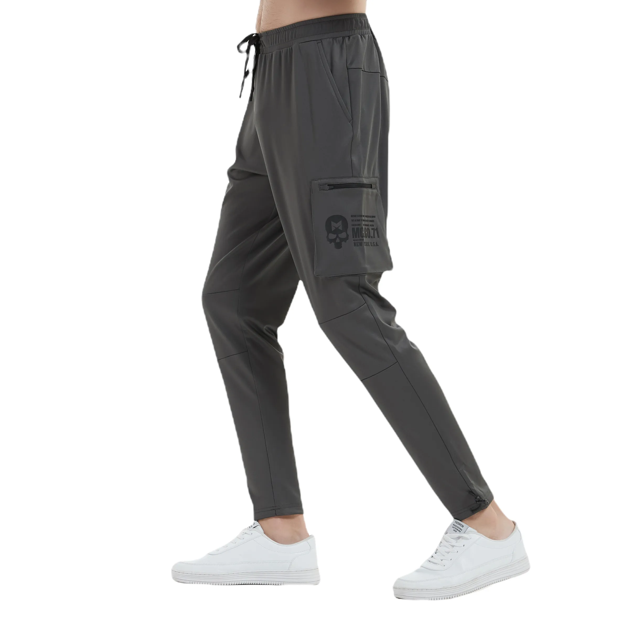 Jamaica Action Jogger w. Cargo Pocket in Grey