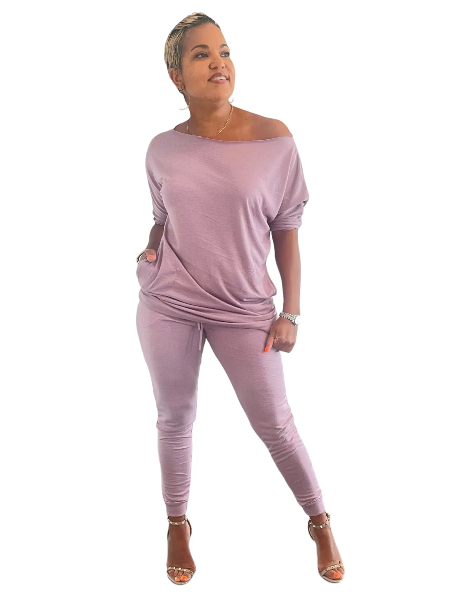 JESSICA - Zen Drawstring Pants - Lavender