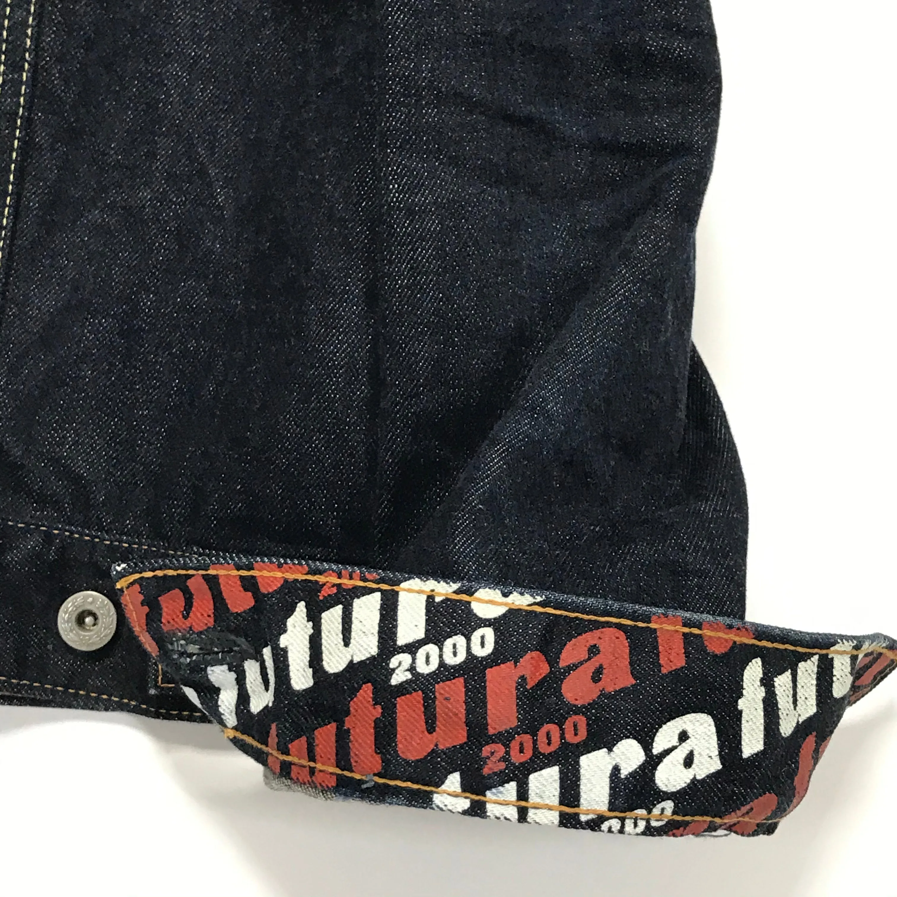 [L] Futura Laboratories One Wash Indigo Denim Jacket