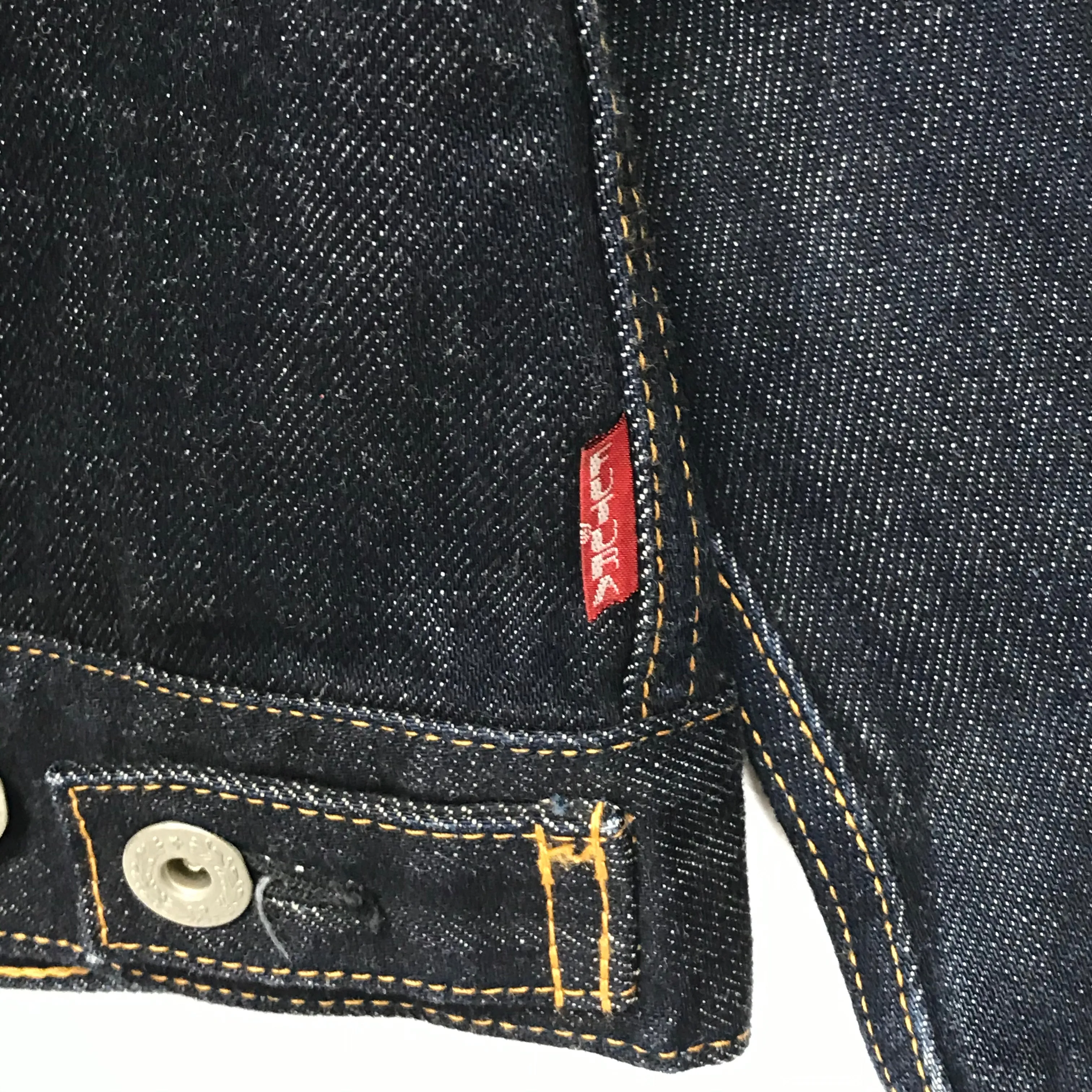 [L] Futura Laboratories One Wash Indigo Denim Jacket