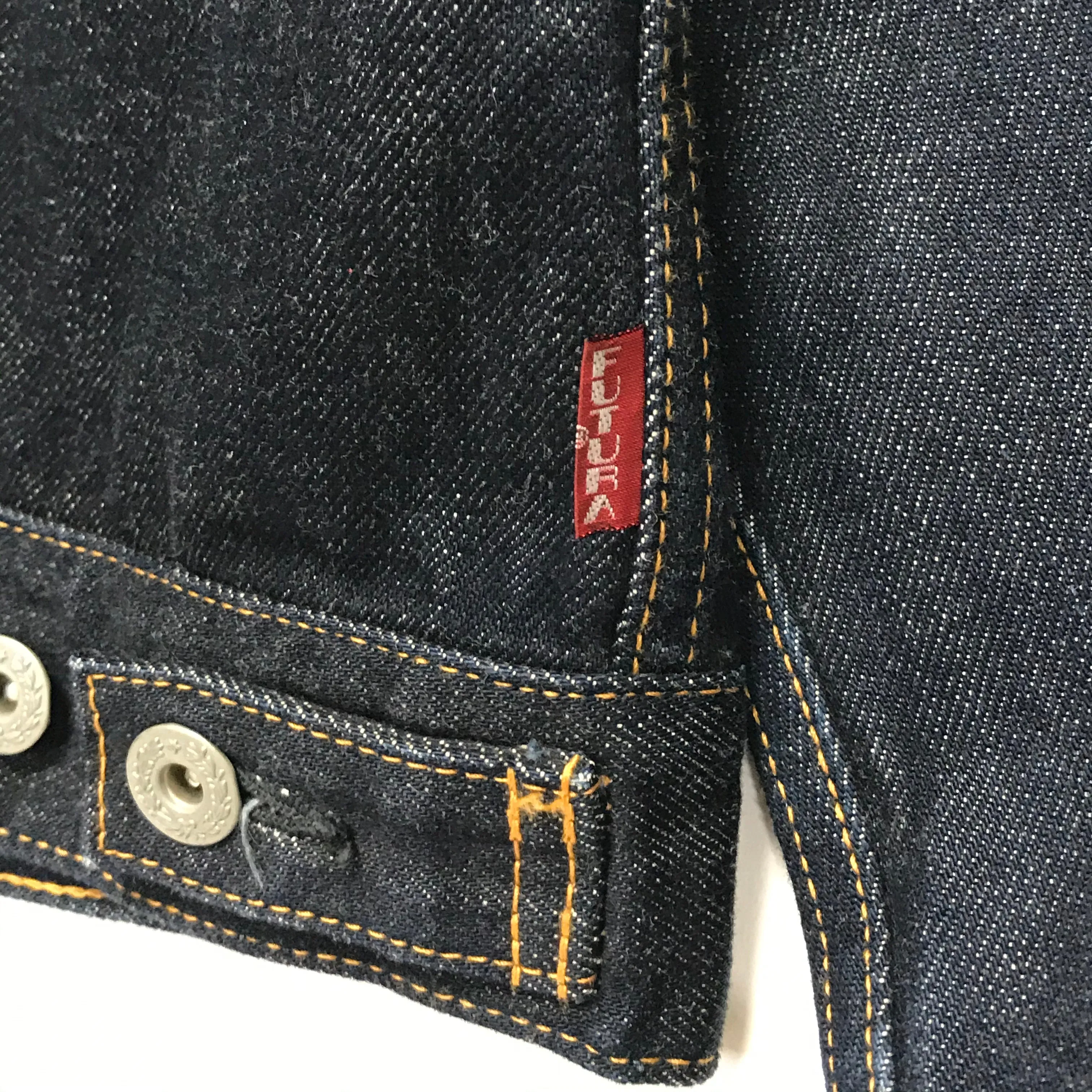 [L] Futura Laboratories One Wash Indigo Denim Jacket