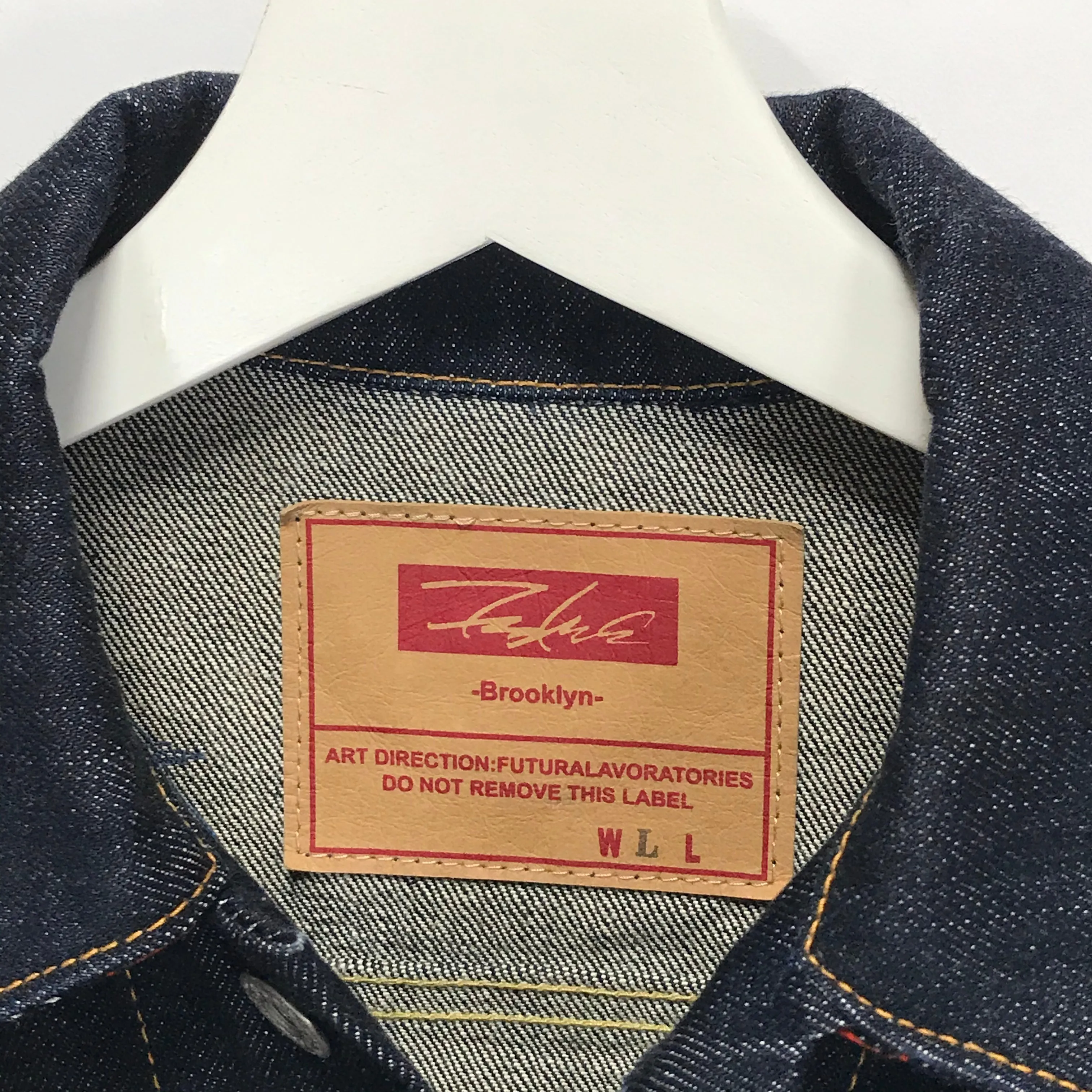 [L] Futura Laboratories One Wash Indigo Denim Jacket