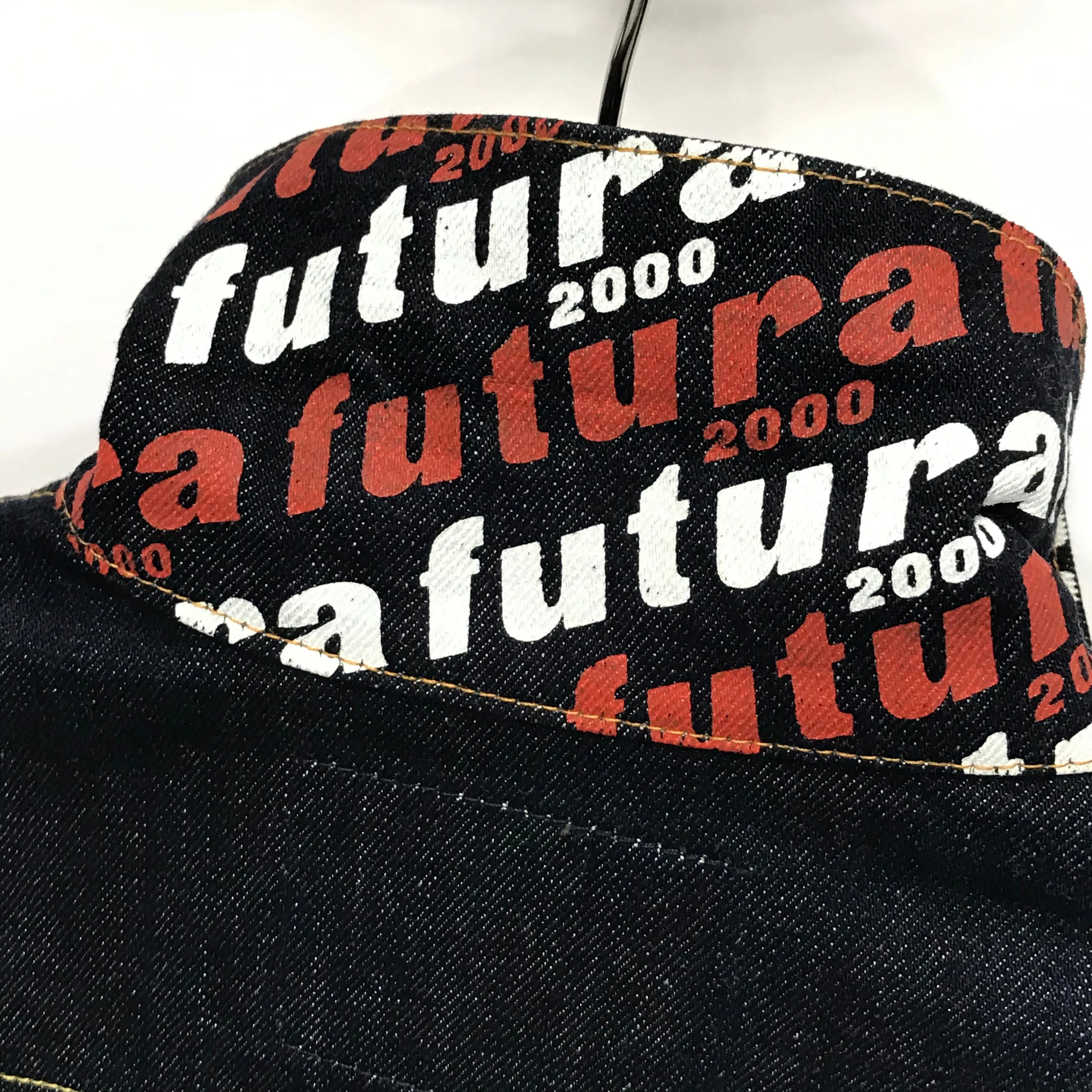 [L] Futura Laboratories One Wash Indigo Denim Jacket