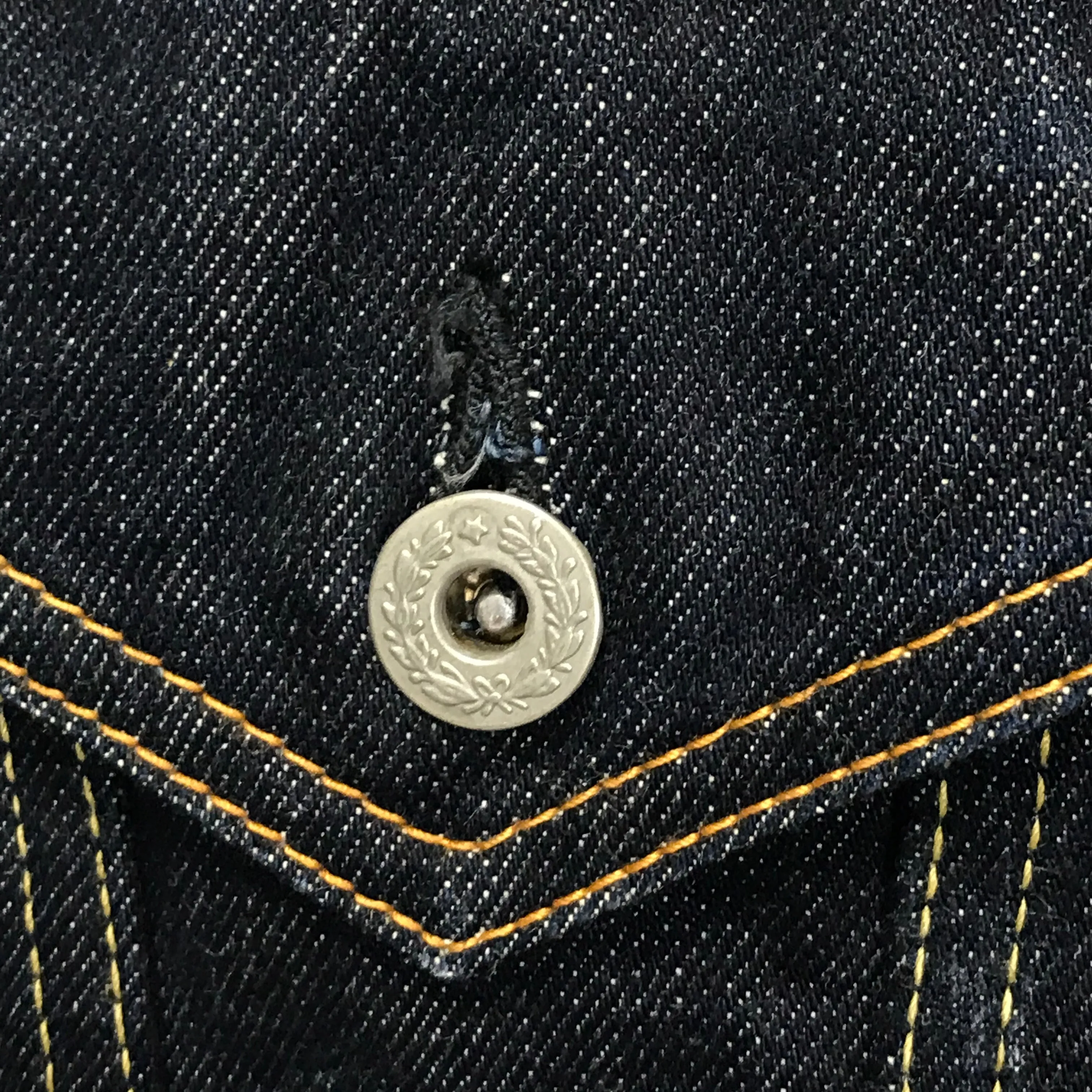 [L] Futura Laboratories One Wash Indigo Denim Jacket
