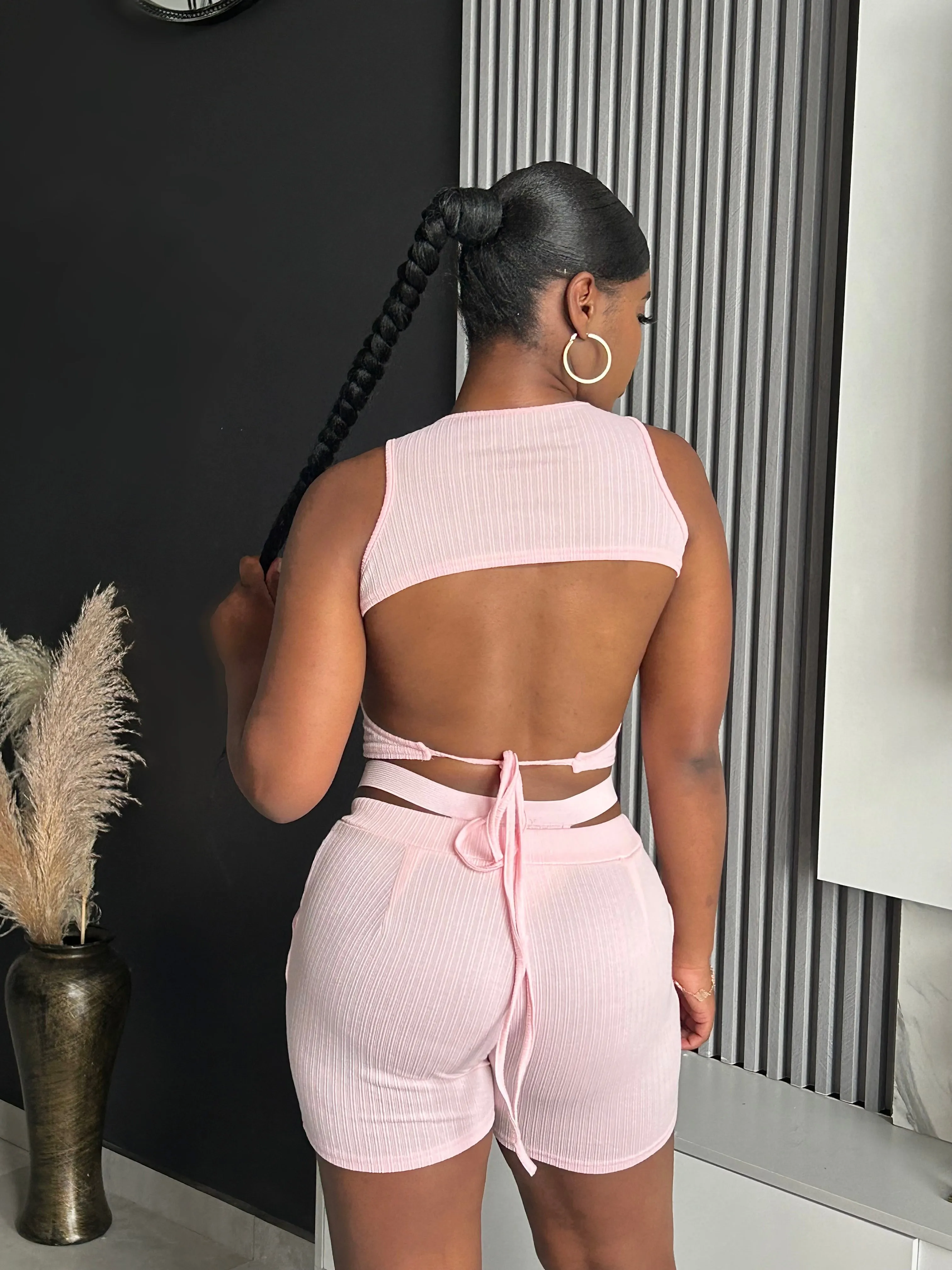 Liane Ribbed Short Set