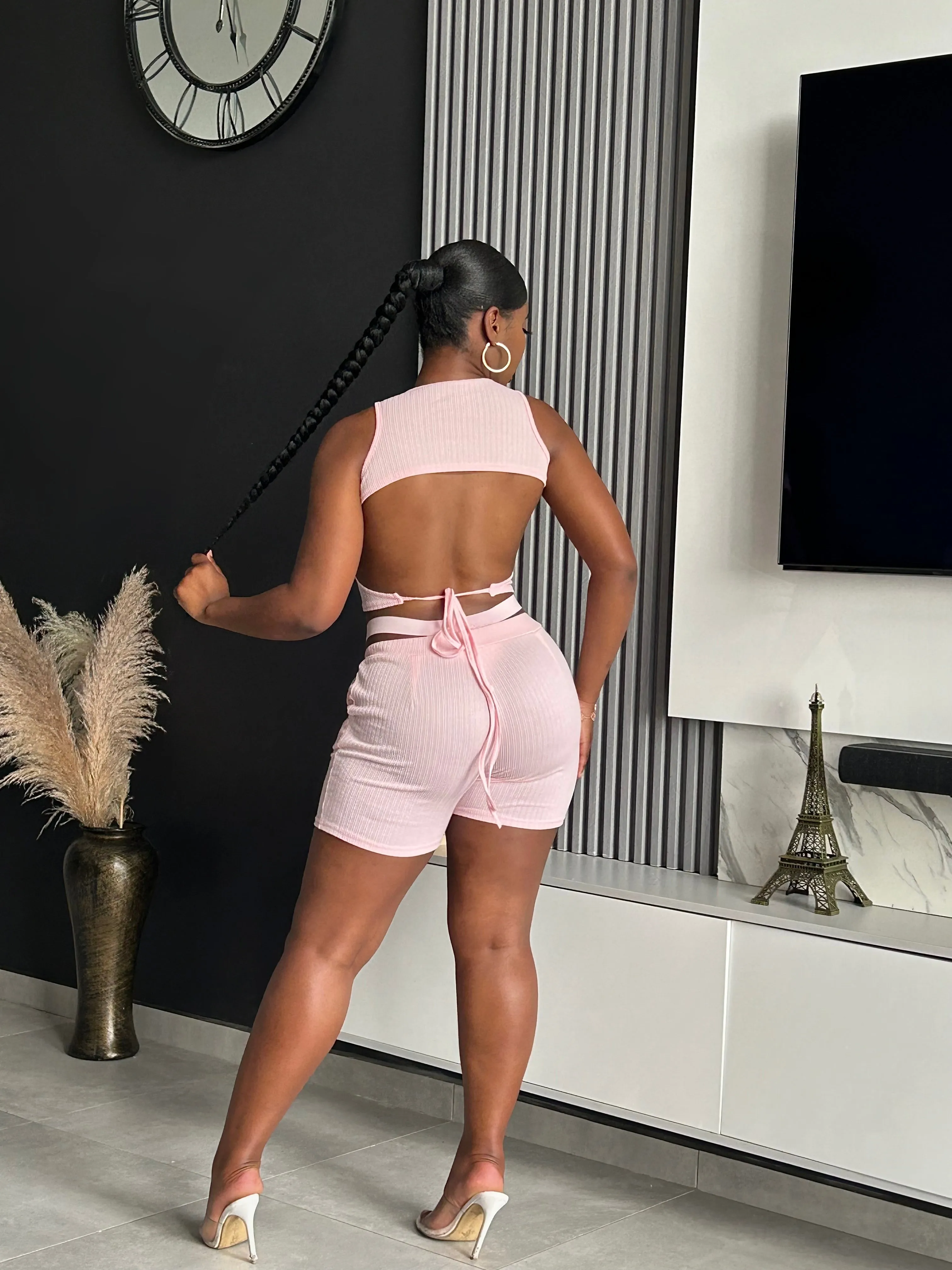 Liane Ribbed Short Set