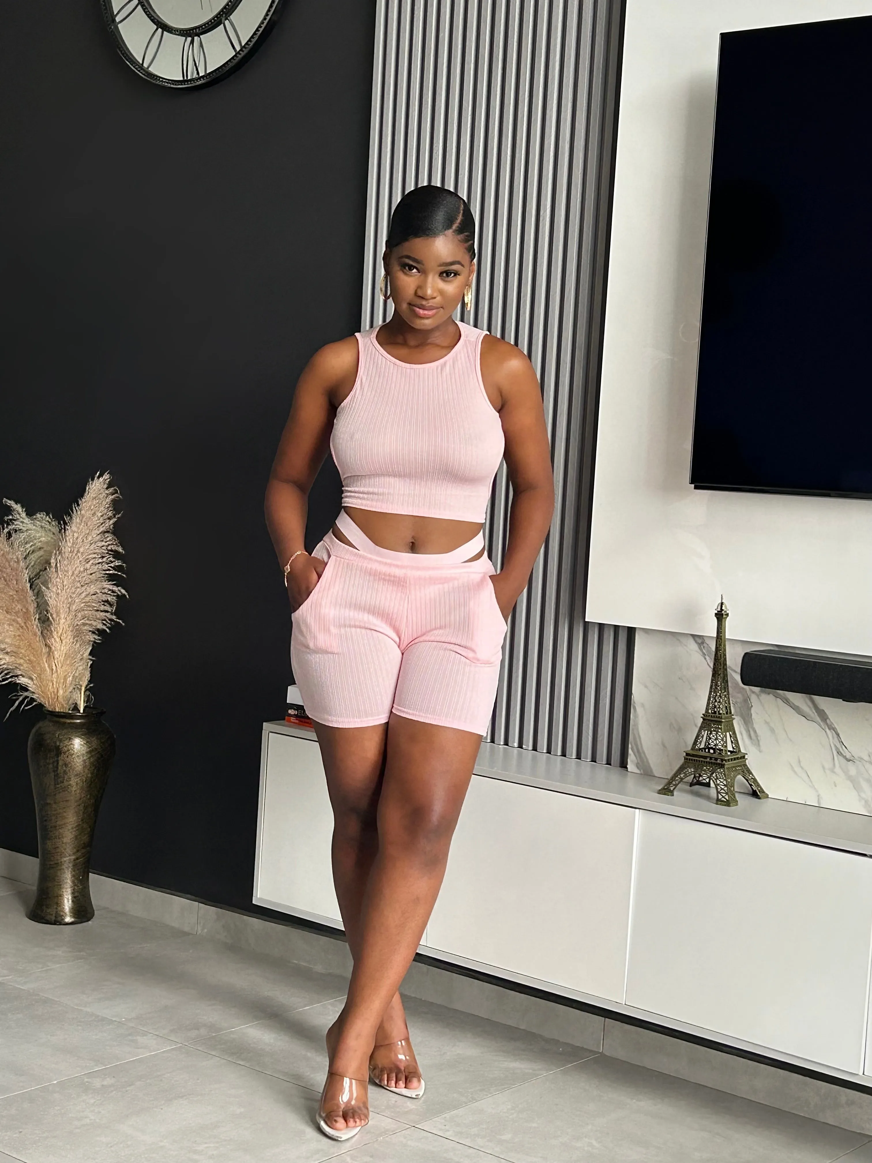 Liane Ribbed Short Set
