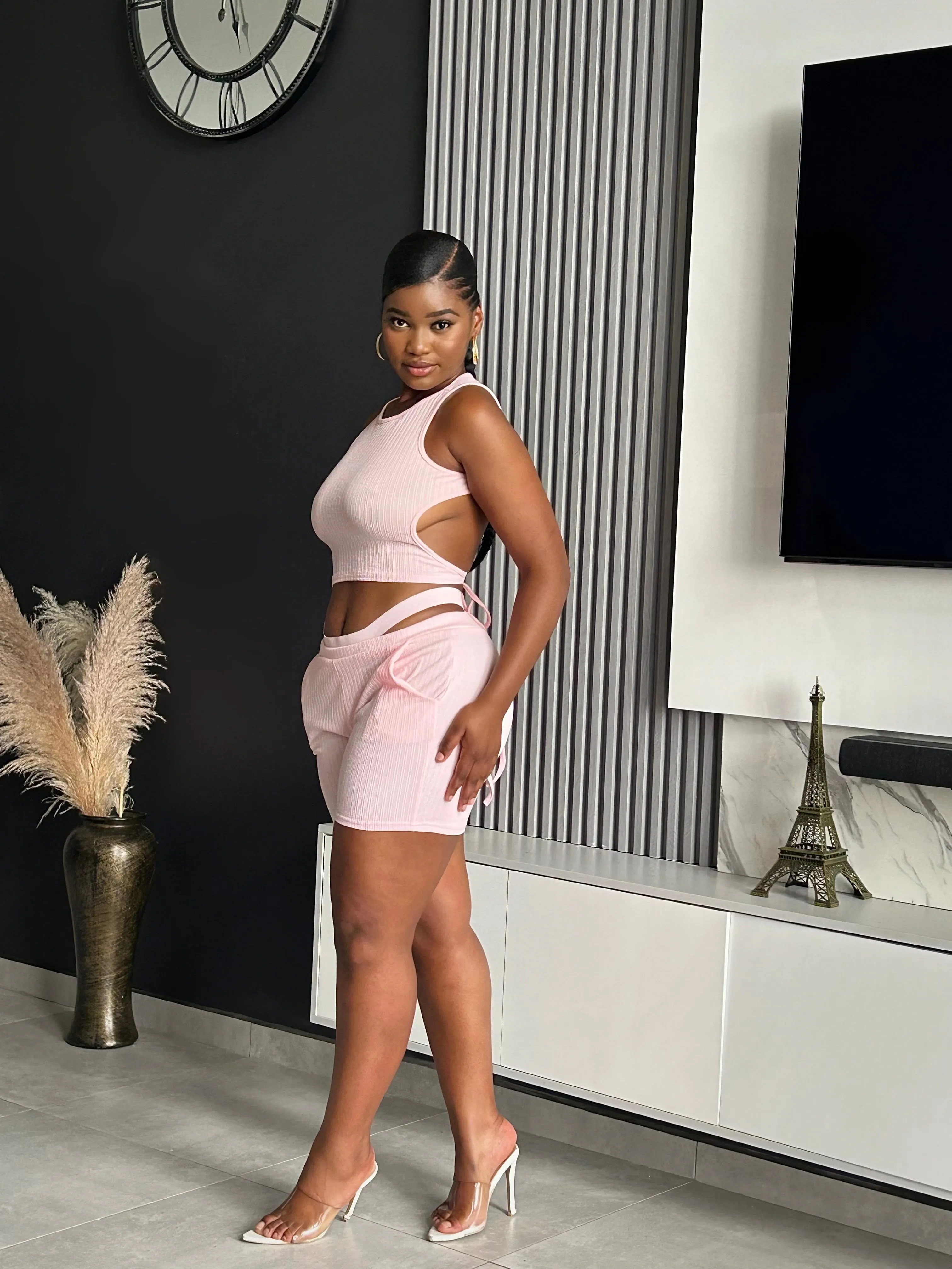 Liane Ribbed Short Set