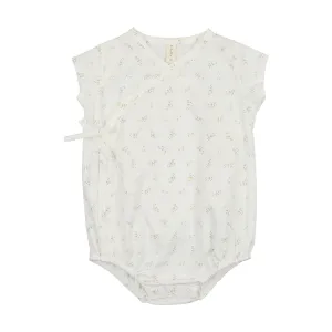 Lilette Printed Wrap Romper - Petit Butter