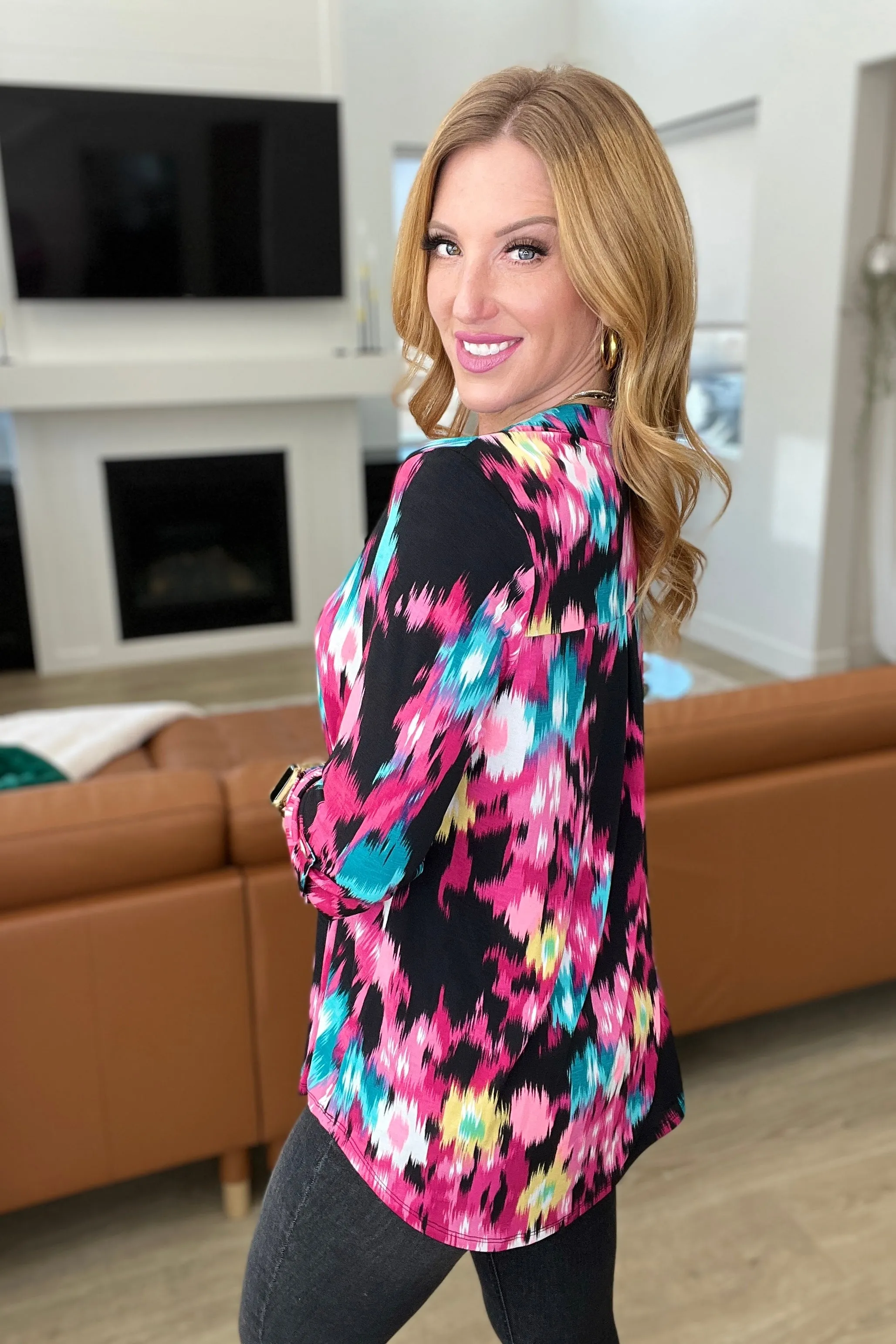 Little Lovely Blouse in Painted Floral
