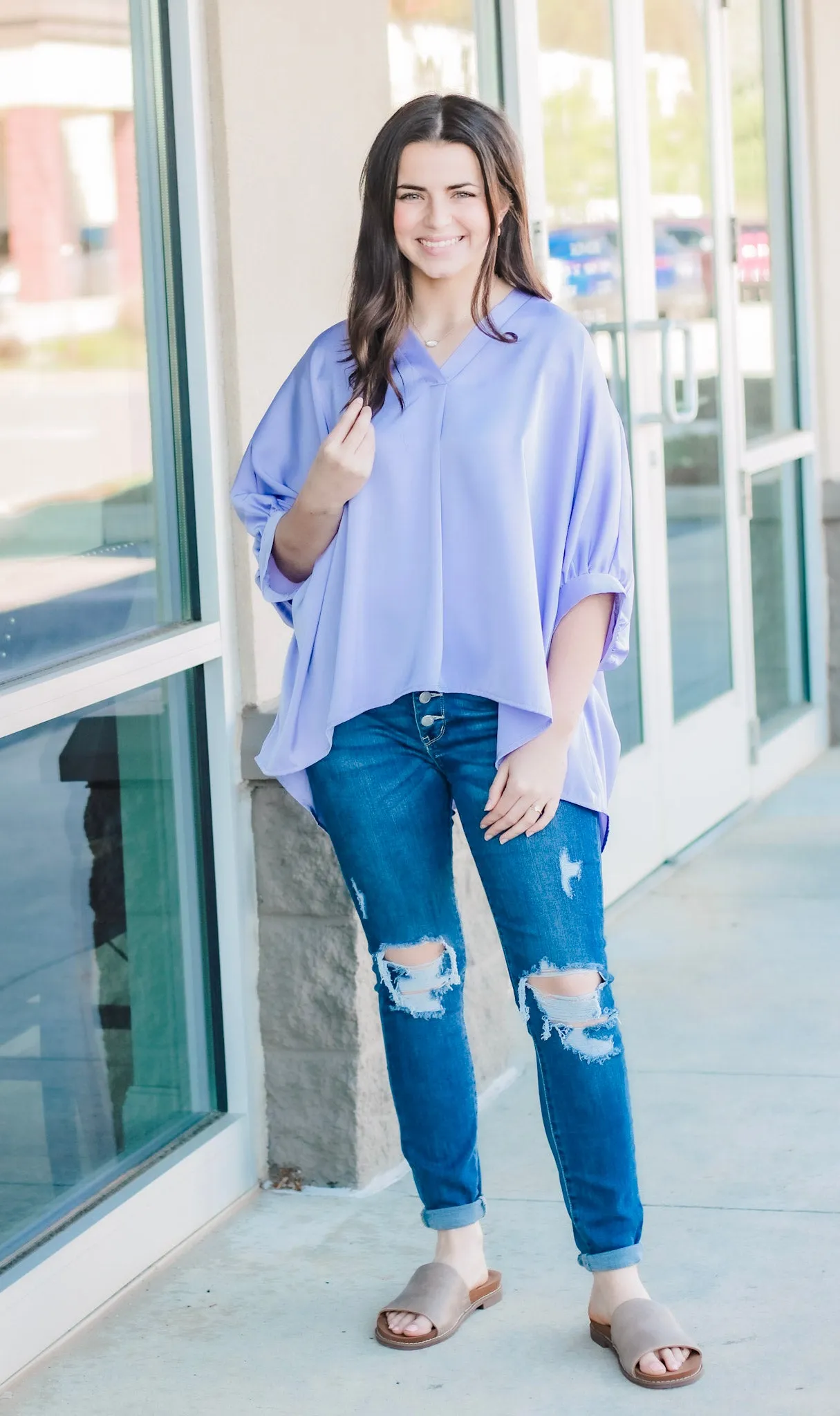 Living in Lavender Blouse