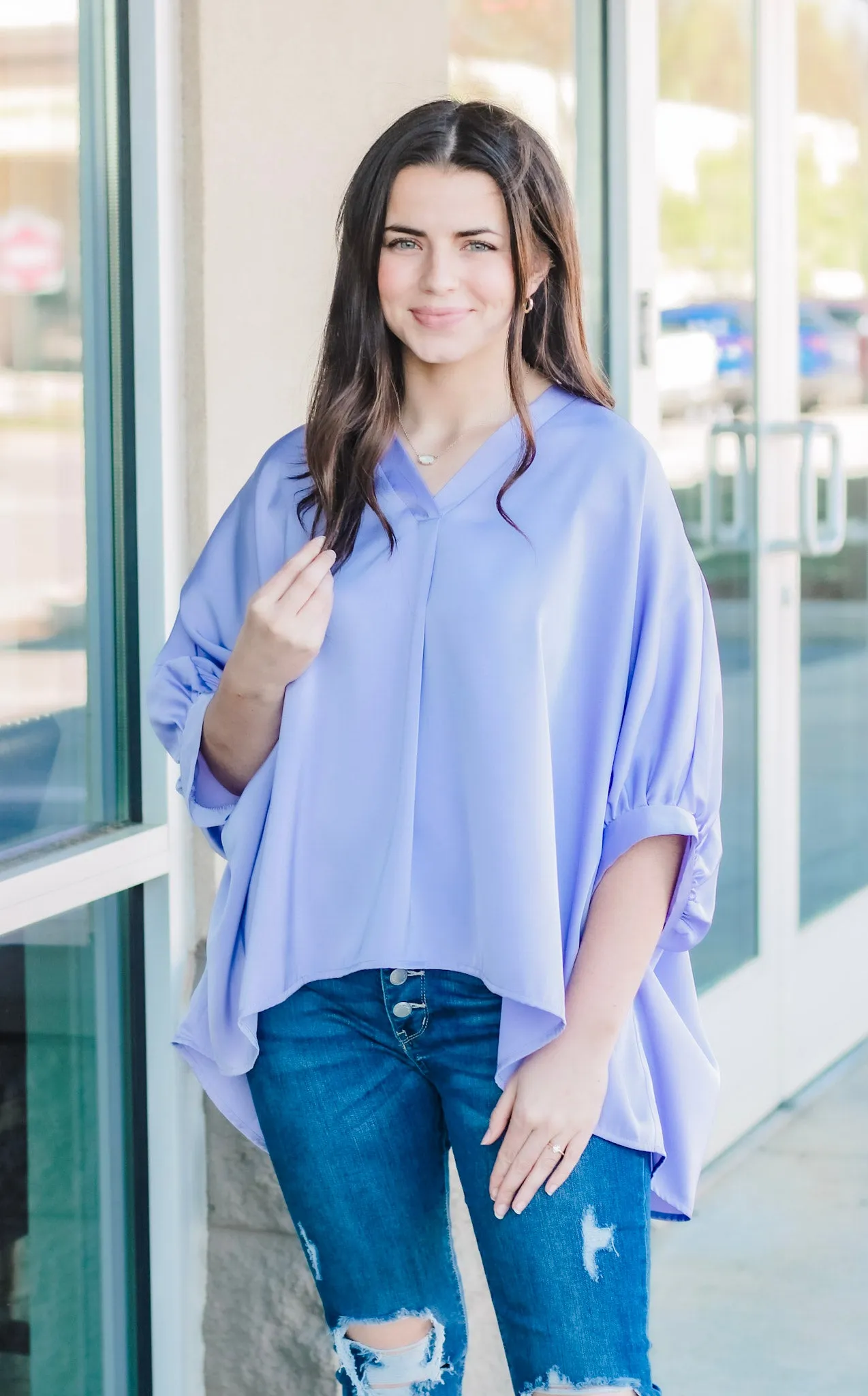 Living in Lavender Blouse
