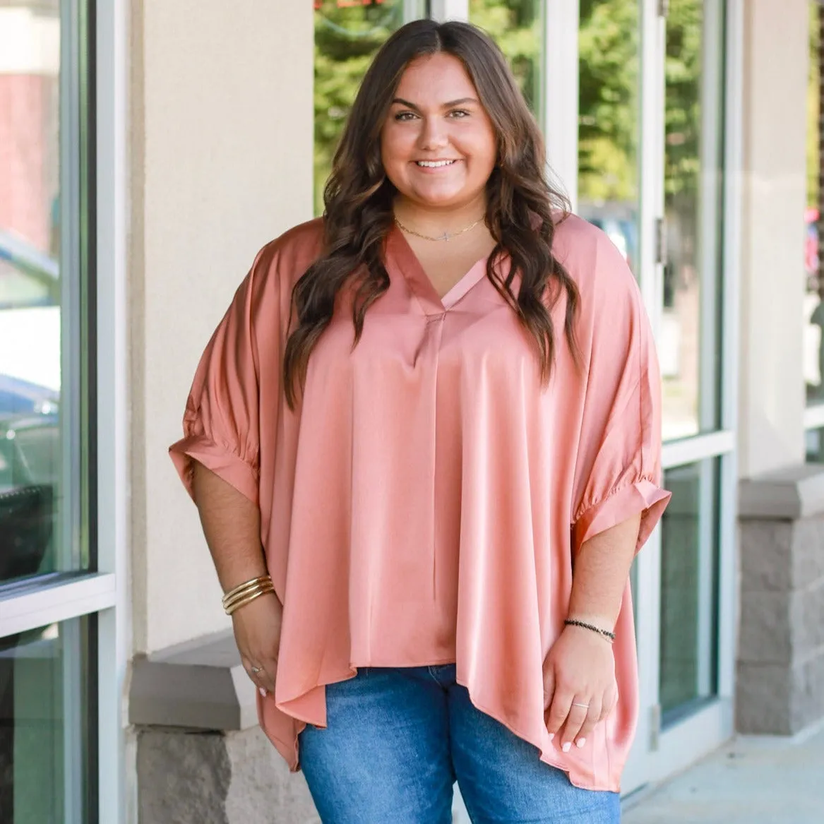 Living in This Blouse in Burnt Orange