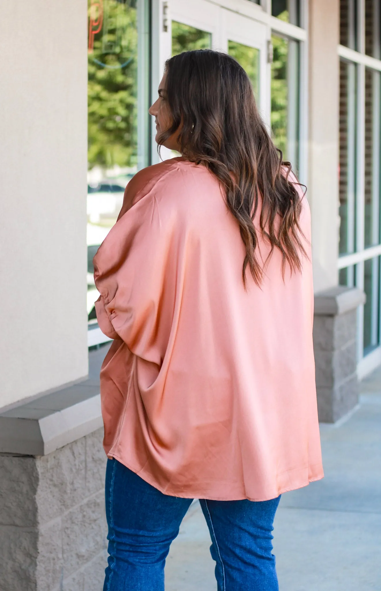 Living in This Blouse in Burnt Orange