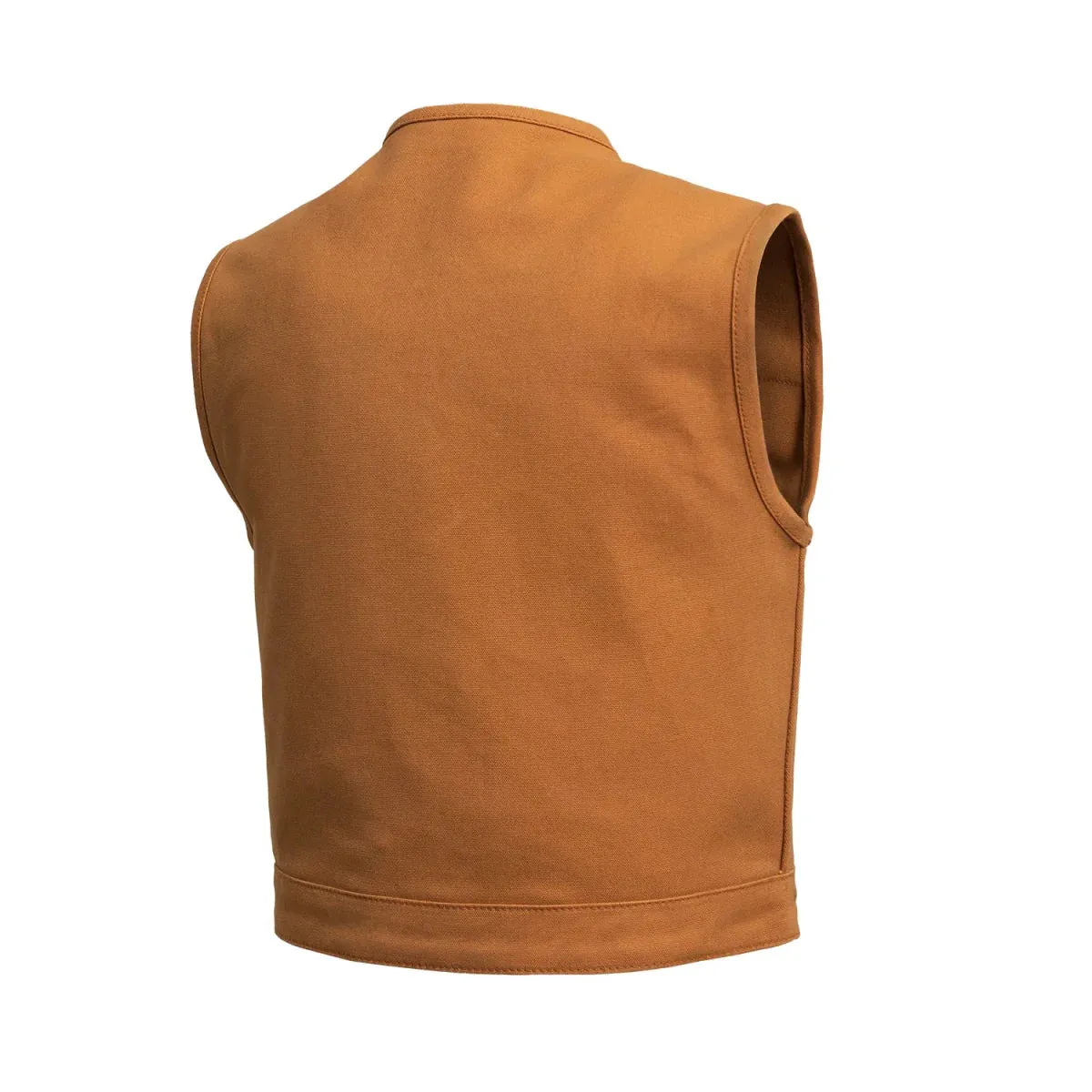 Lowside Men's Motorcycle Canvas Vest - Extreme Biker Leather