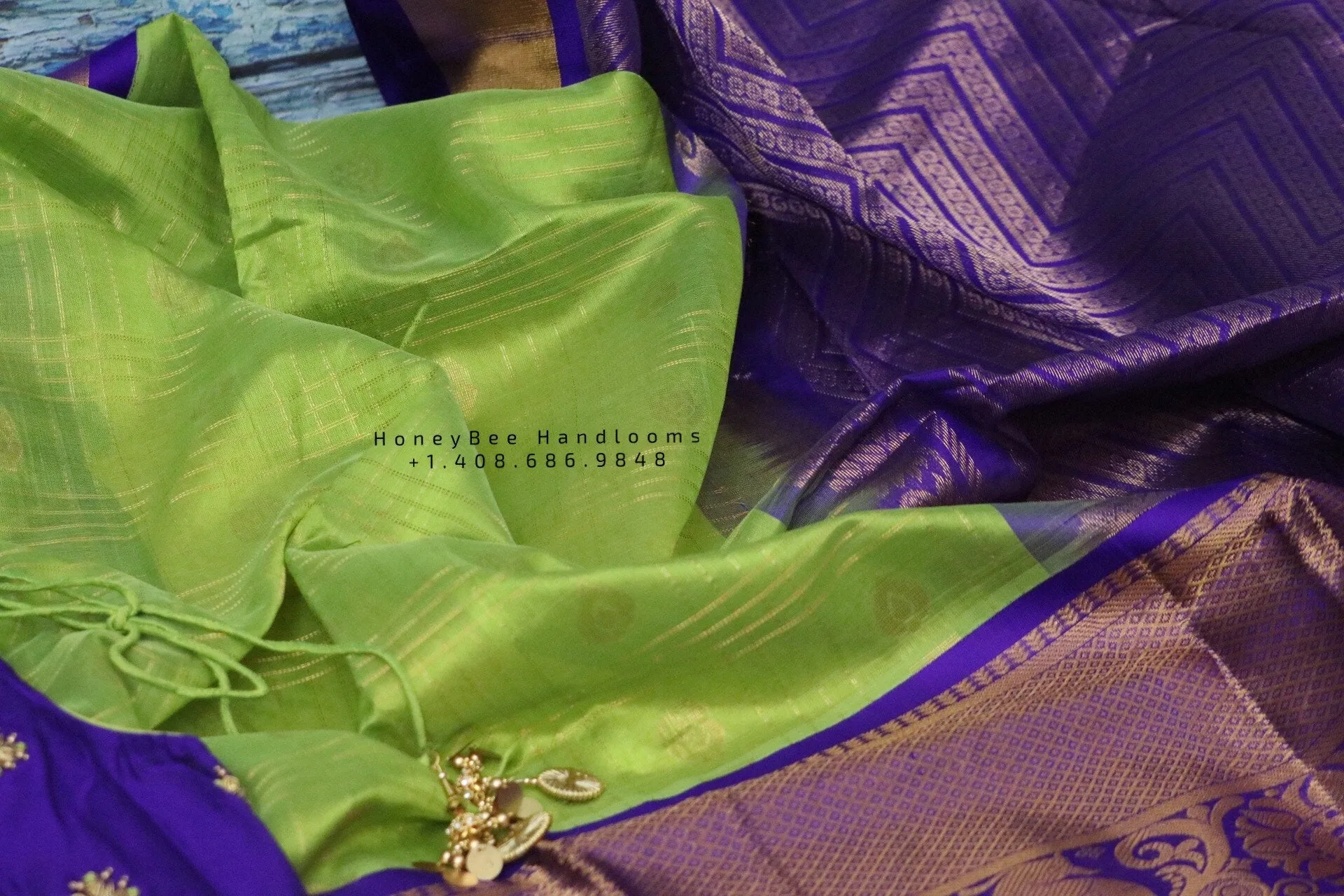 Lyte Weight Pattu Saree blouse -Pattu Blouse -Kuppadam Tissue Pattu Saree blouse - Saree Blouse -Green Saree Blouse -Blue Blouse-Silk Saree