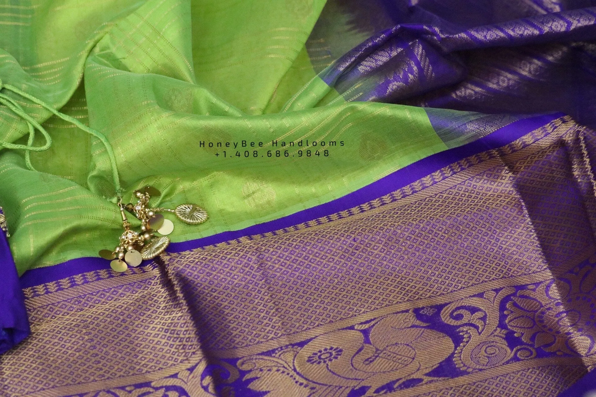 Lyte Weight Pattu Saree blouse -Pattu Blouse -Kuppadam Tissue Pattu Saree blouse - Saree Blouse -Green Saree Blouse -Blue Blouse-Silk Saree
