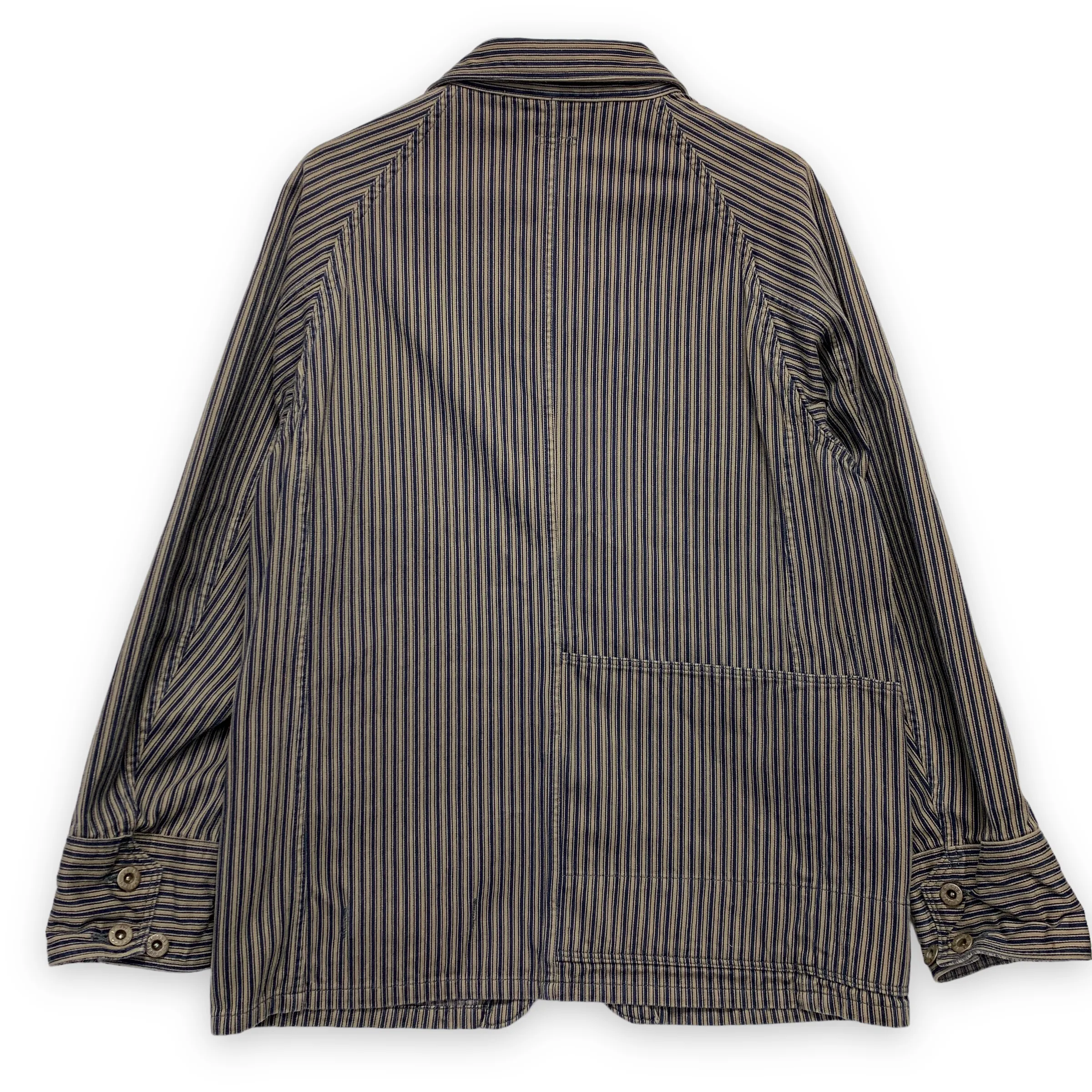 [M] Kapital Kiro Hirata Yamashiro Made Hickory Stripe Denim Smock Jacket