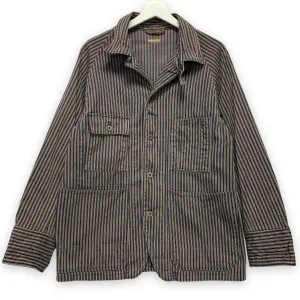 [M] Kapital Kiro Hirata Yamashiro Made Hickory Stripe Denim Smock Jacket