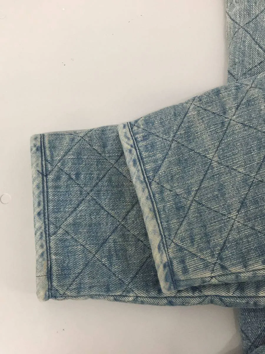 [M] Kapital Quilted Distressed Denim Smock Jacket