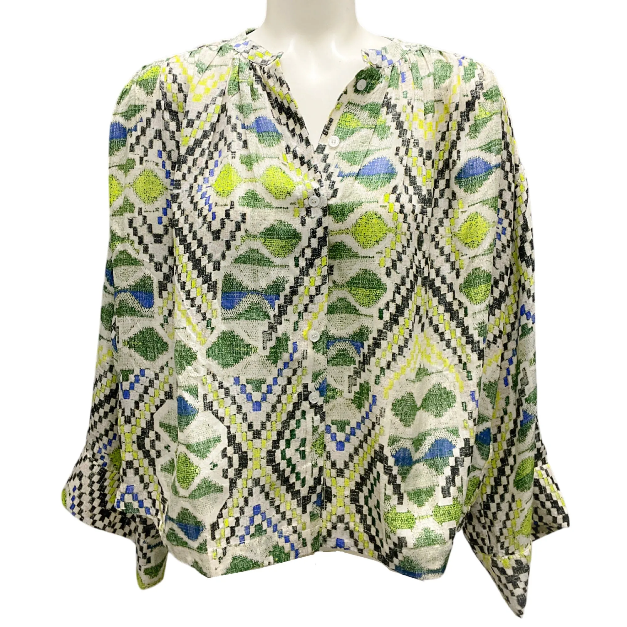 Maria Cher Green Vision Cramer Nage Blouse