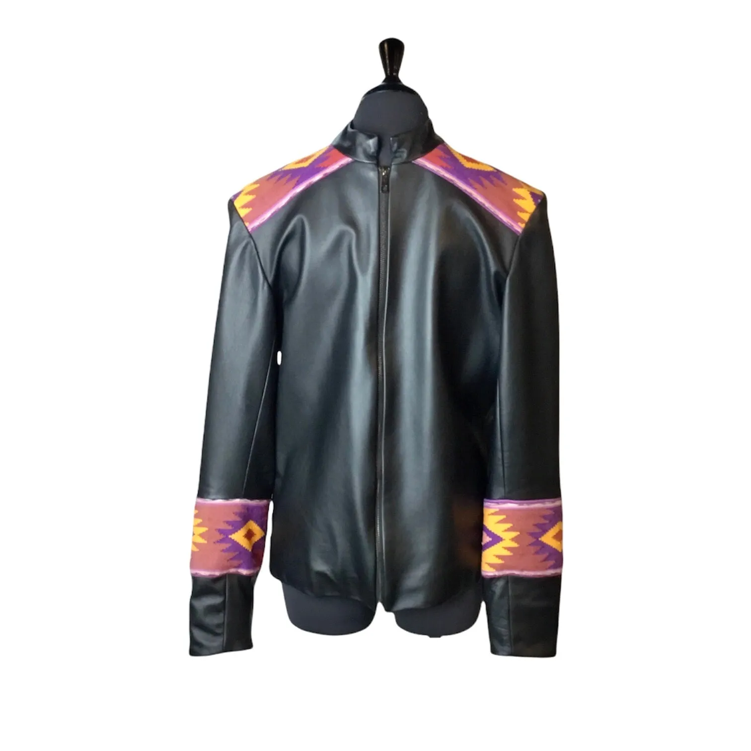 Men Leather Jacket (Black)