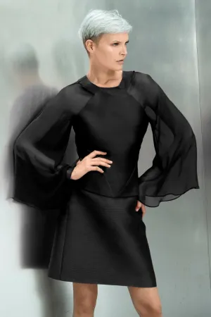 Monique Kimono Sleeve Blouse | Black