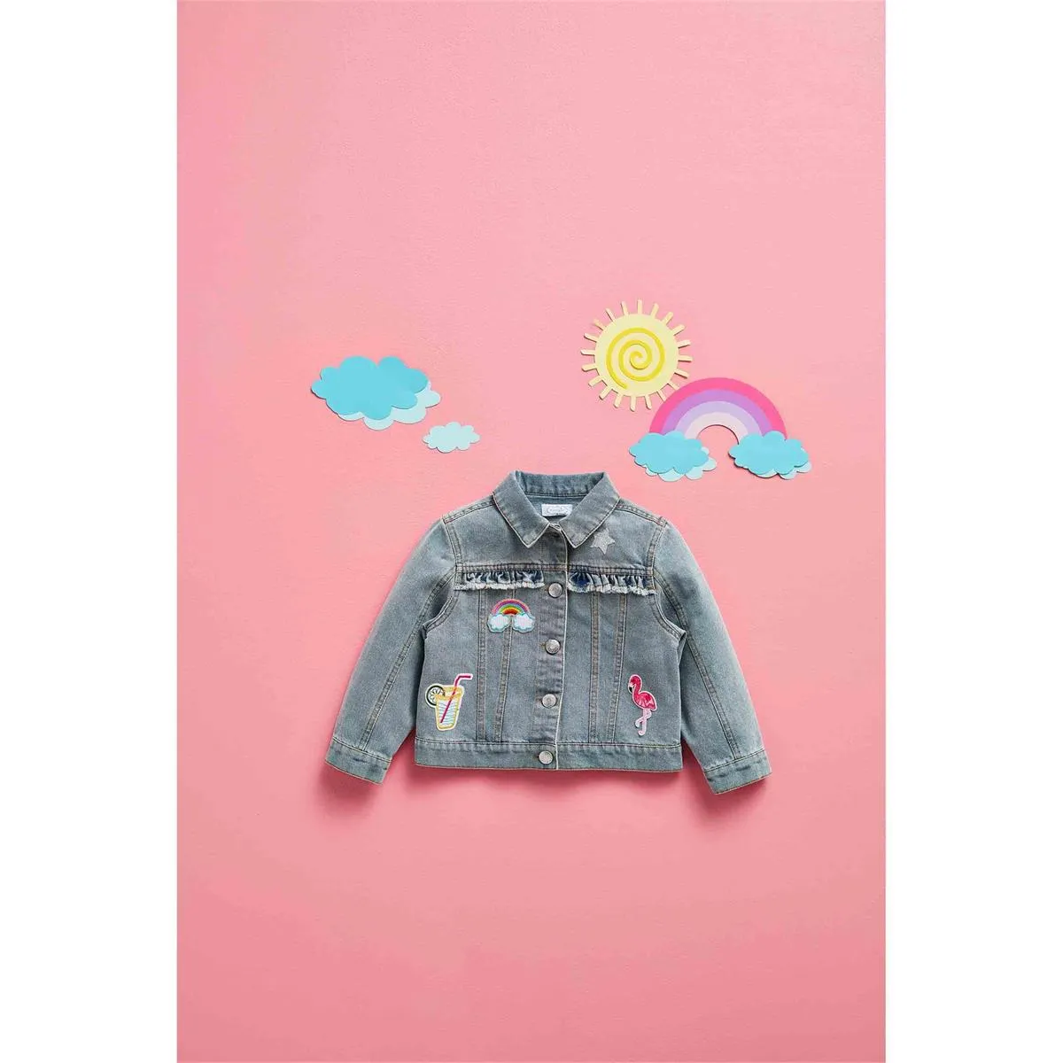 Mud Pie Denim Patch Jacket