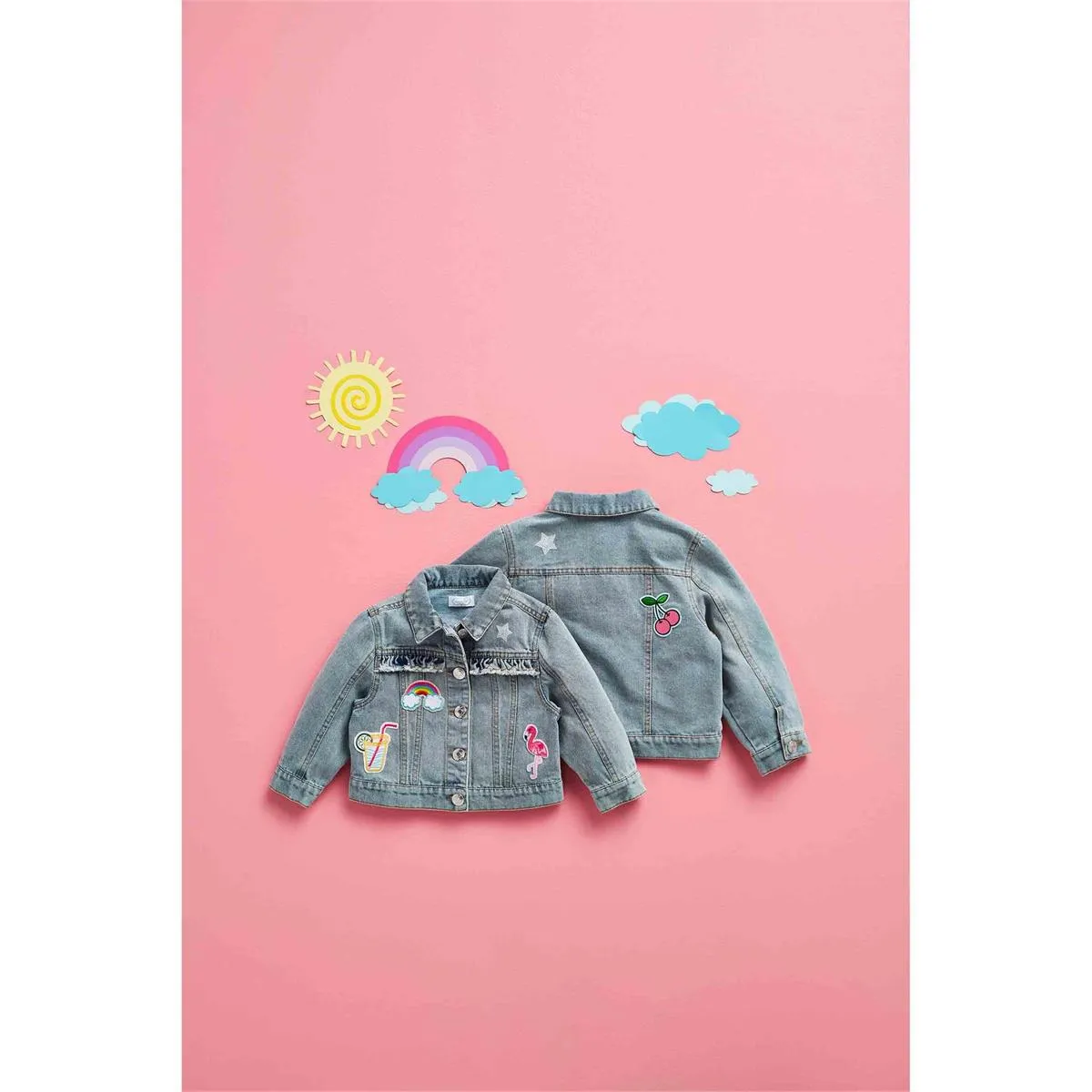 Mud Pie Denim Patch Jacket