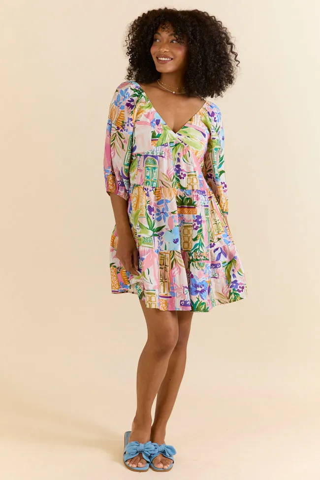 New Opportunities Printed Short Sleeve Dress