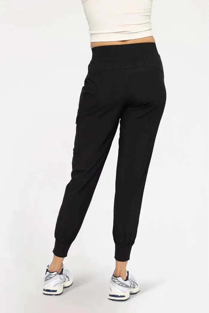 Nicole High-Waisted Joggers - Black