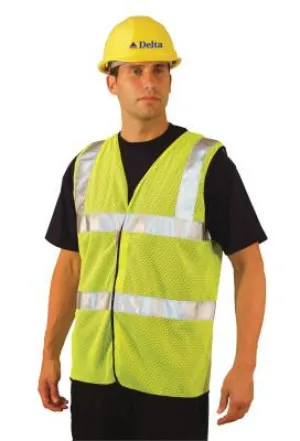 OccuNomix Class 2 Mesh Vests with 3M Scotchlite Reflective Tape, Large, Hi-Viz Orange, LUX-SSCOOLG-OL
