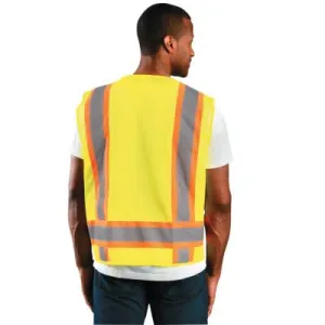 OccuNomix Class 2 Surveyor Style Mesh Vests, 2X-Large, Yellow, ECO-ATRNSM-Y2X