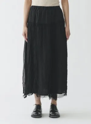 Pas de Calais Flock Print Skirt