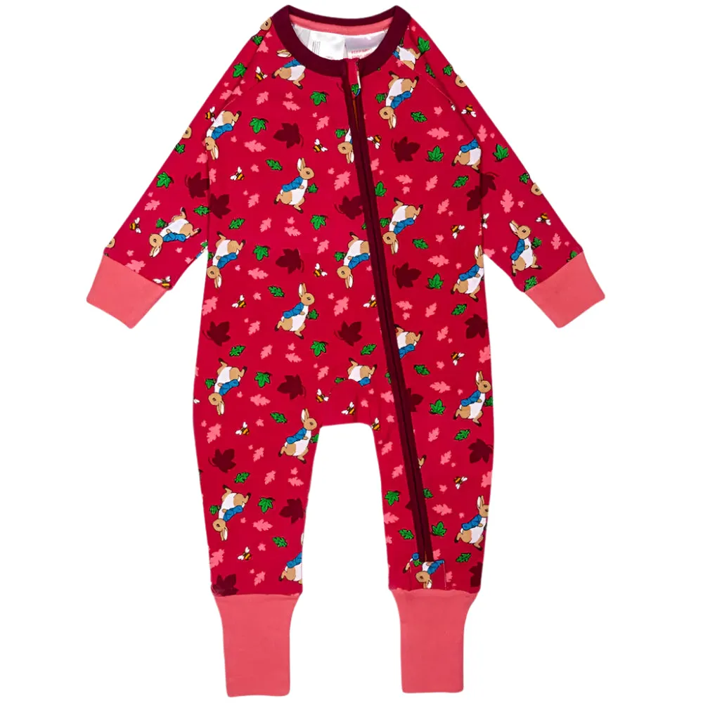Peter Rabbit Autumn Leaf Zip Romper