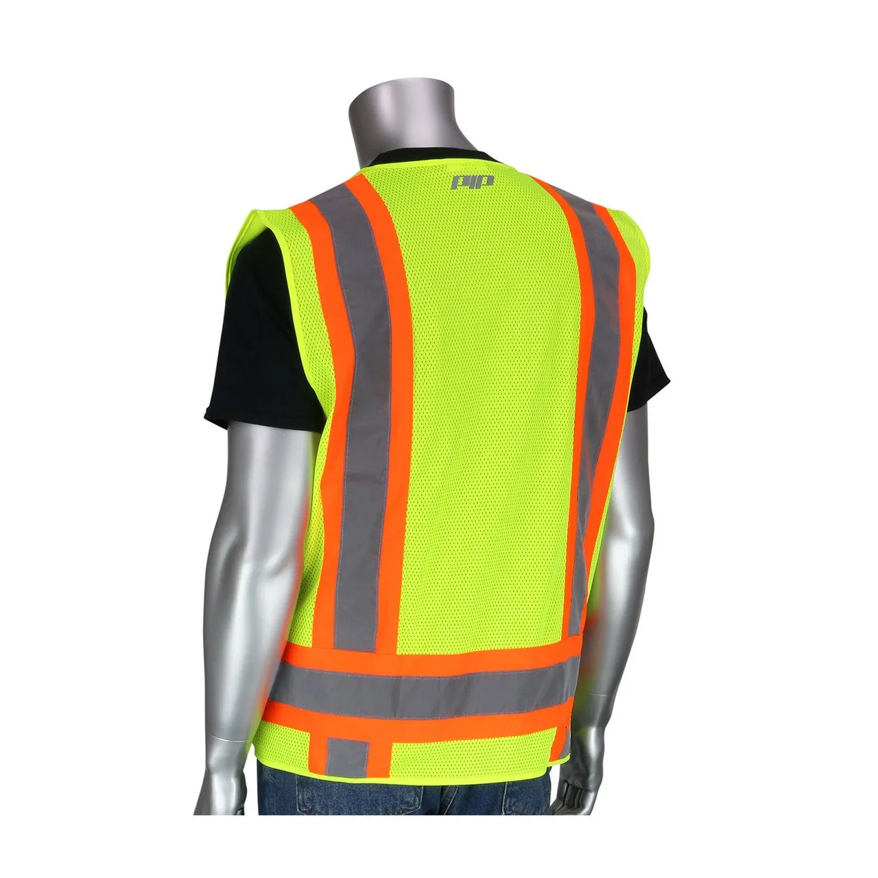 PIP ANSI Type R Class 2 Two-Tone Mesh Surveyors Vest 302-0500M