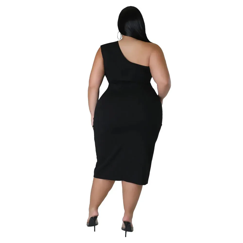 Plus Size Bodycon Dress (3 Colors)