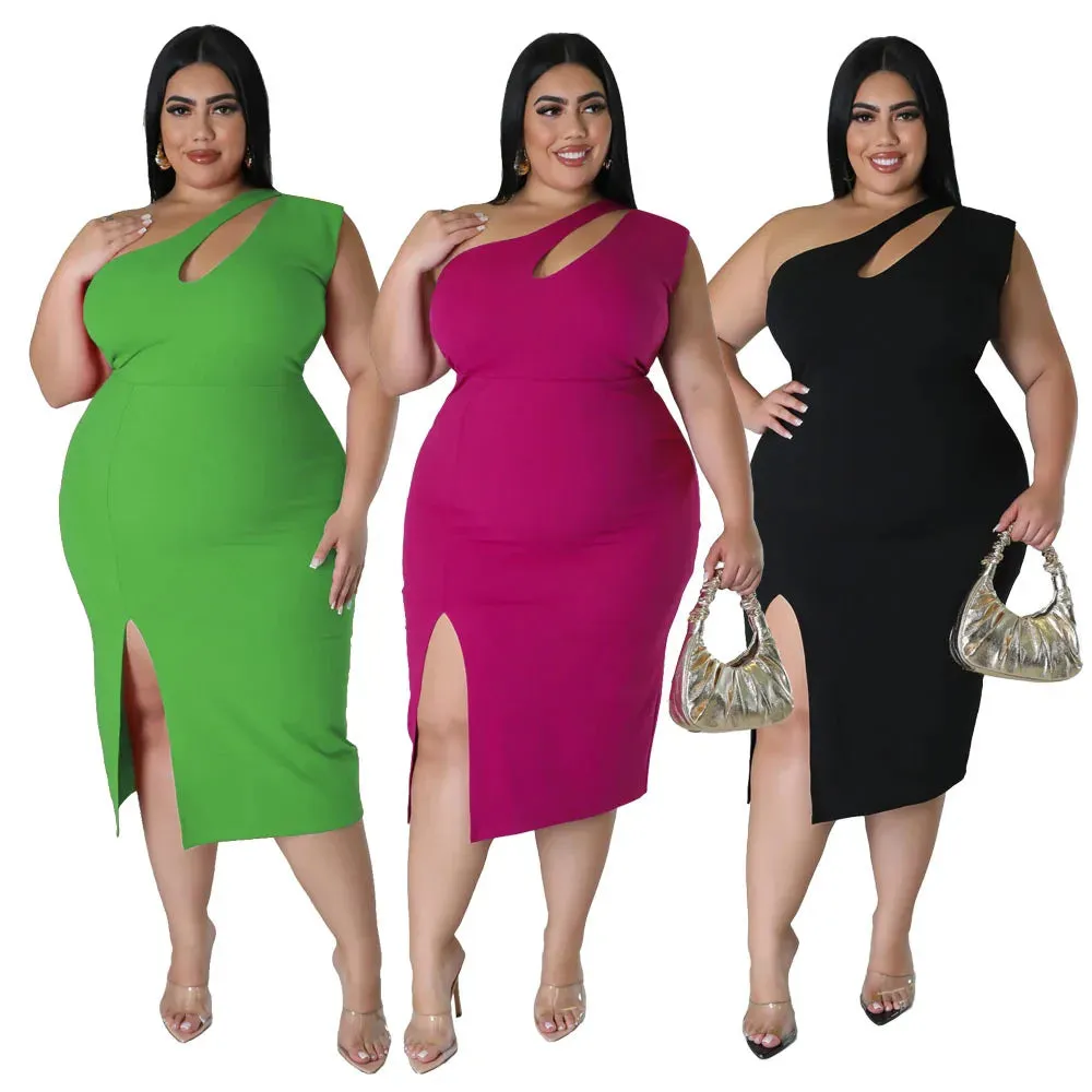 Plus Size Bodycon Dress (3 Colors)