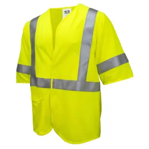 Premium Mesh Modacrylic FR Class 3 Vest, Lime
