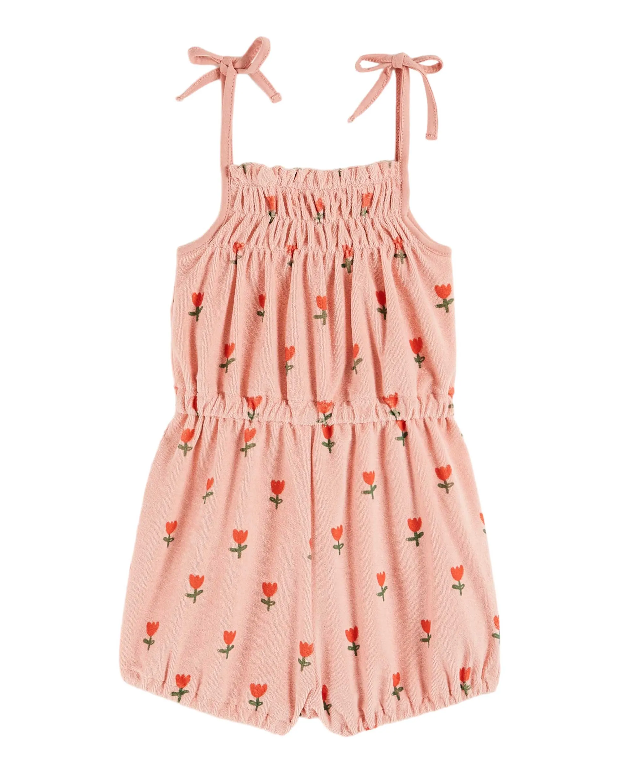 PRINTED TERRY PLAYSUIT - GRANDE TULIPE BLOS