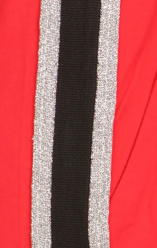Red Stripe Premium Joggers-Medium