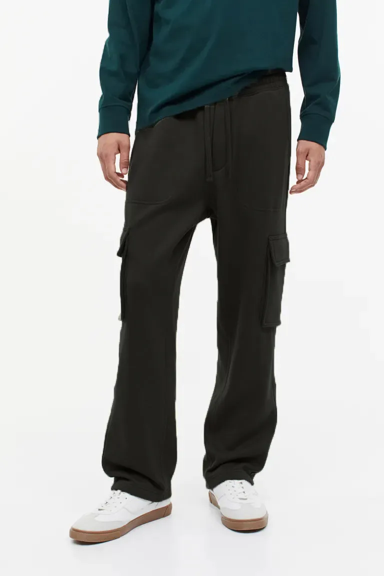 Relaxed Fit Cargo joggers For Men Olive