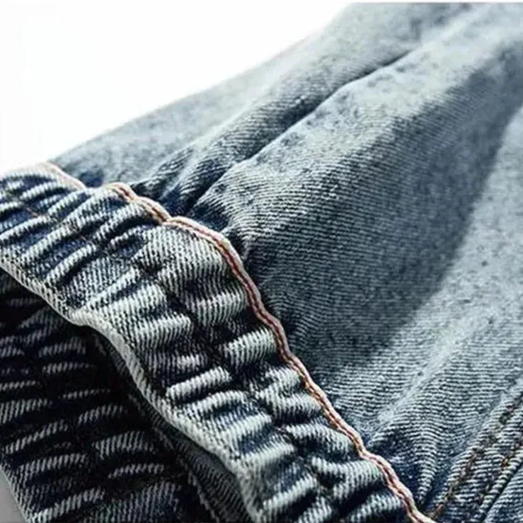 Roman - Schmale moto-denim-jacke