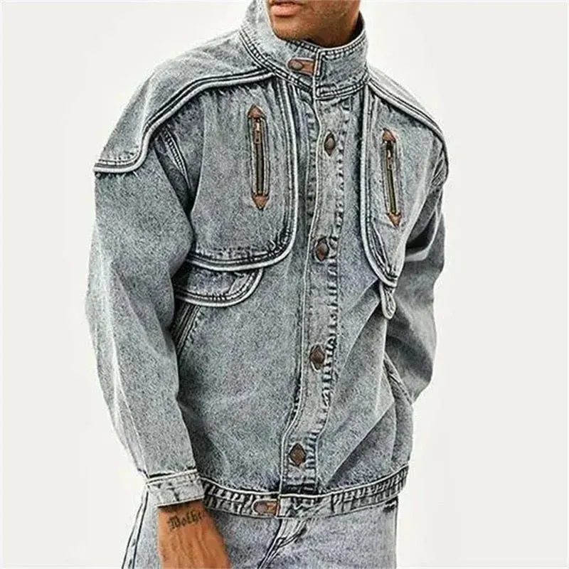 Roman - Schmale moto-denim-jacke