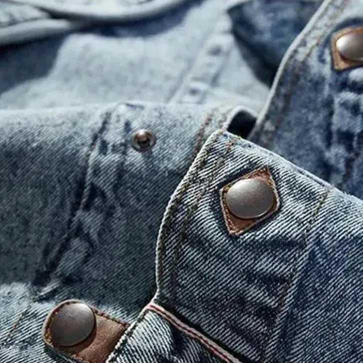 Roman - Schmale moto-denim-jacke