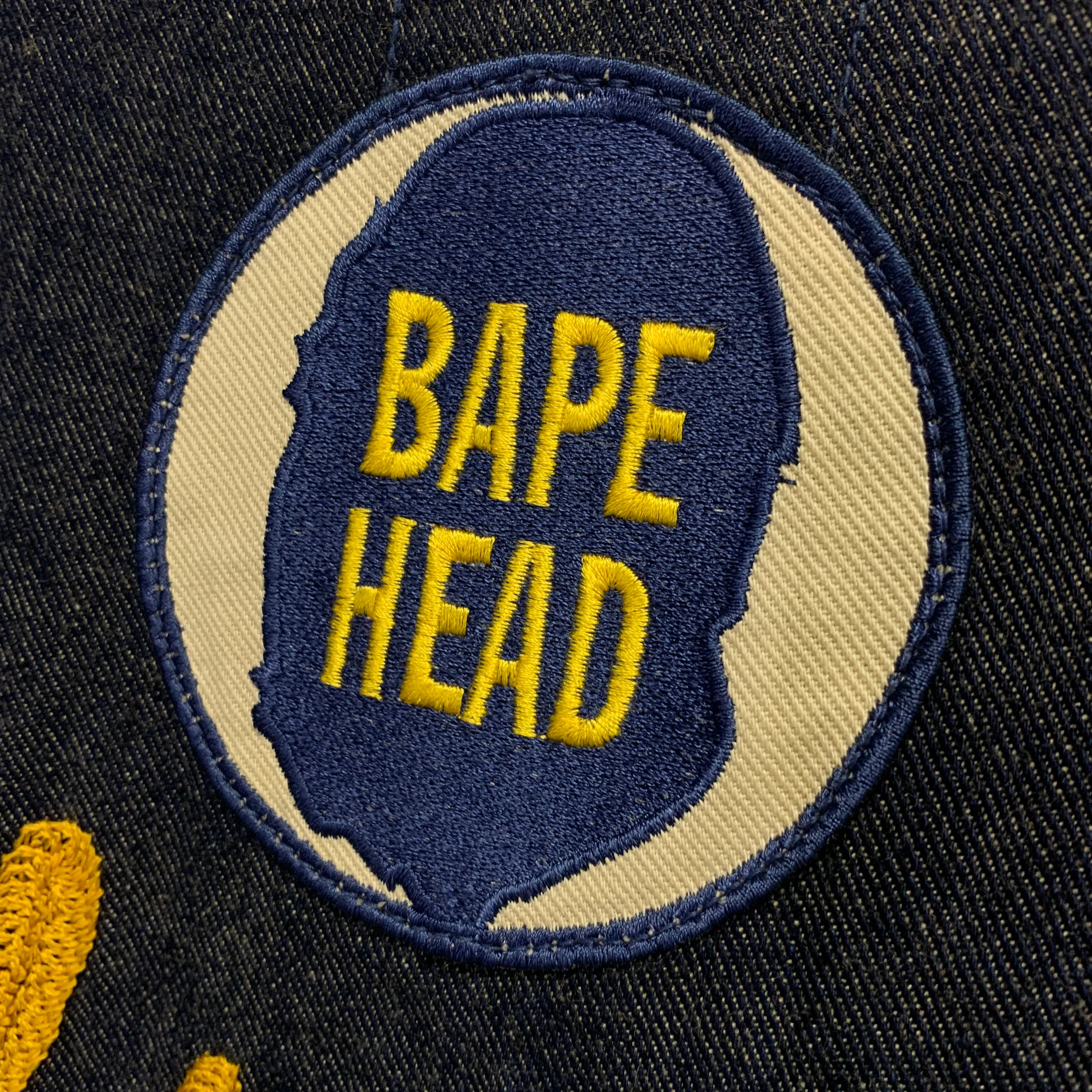 [S] A Bathing Ape Bape Vintage Selvedge Denim Chainstitched Jacket