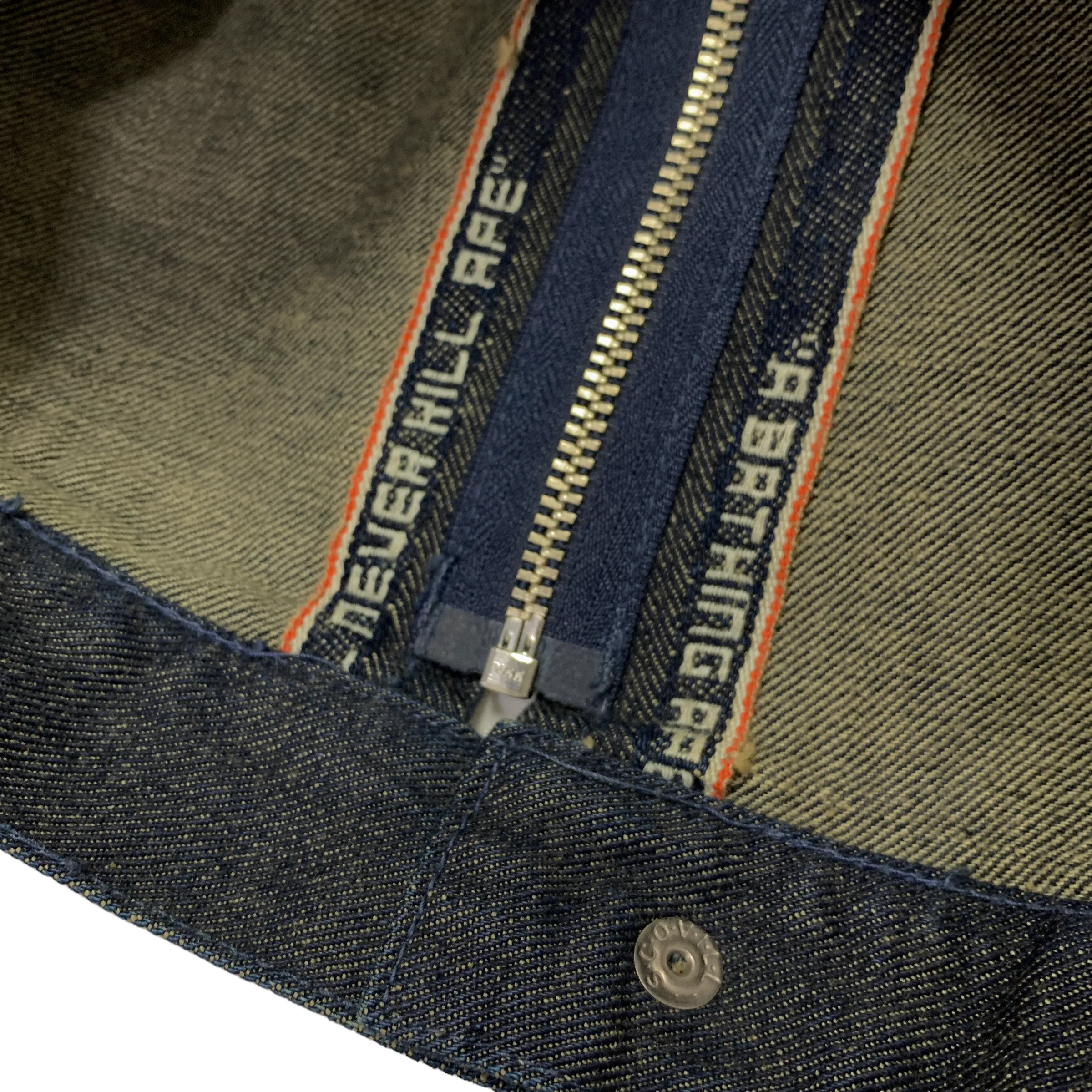 [S] A Bathing Ape Bape Vintage Selvedge Denim Chainstitched Jacket