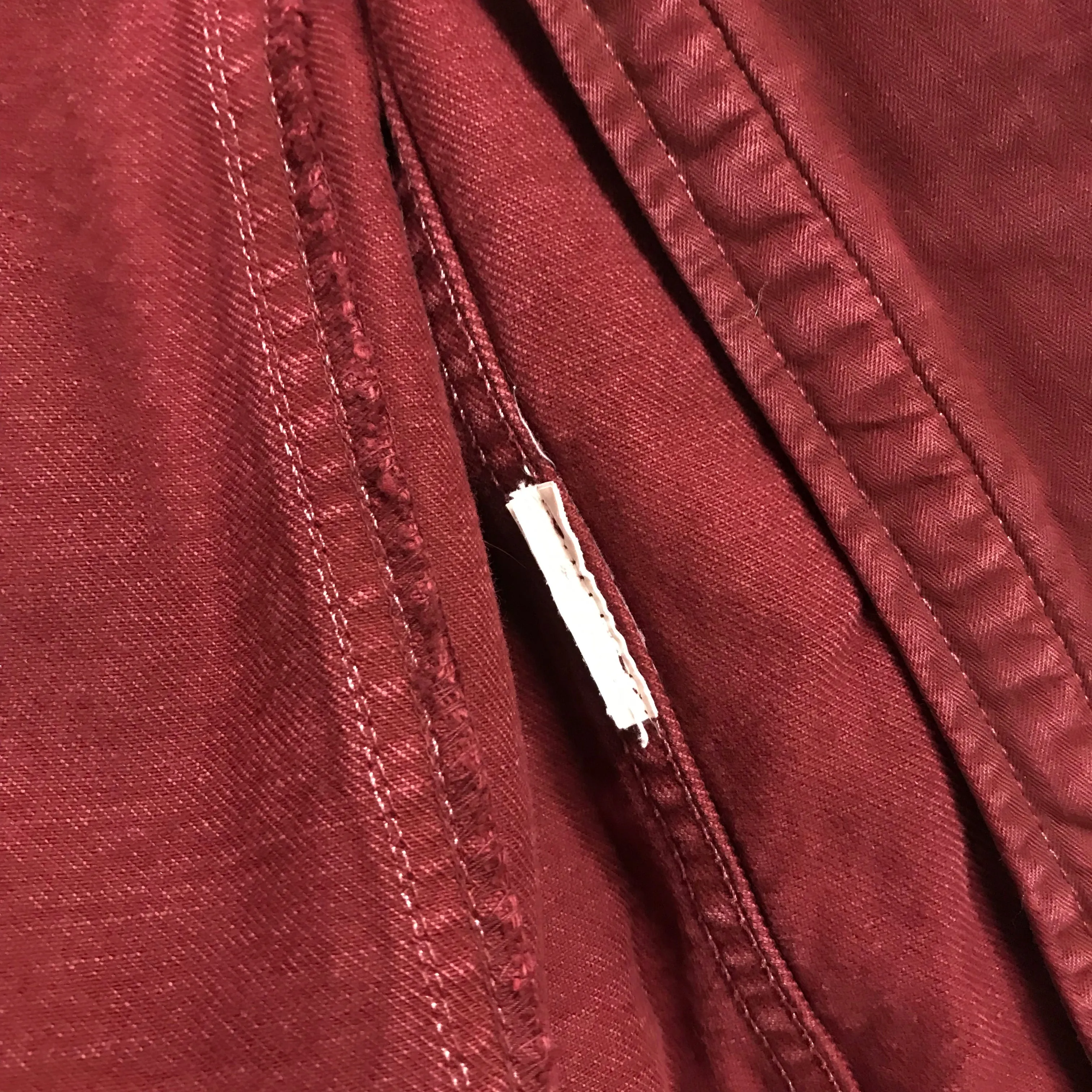[S] Neighborhood Stockman Denim Jacket Burgundy
